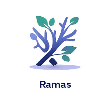 Ramas y restos verdes